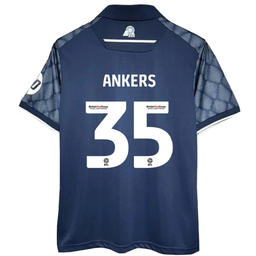 Danxen Kvinder Chloe Ankers #35 Sort Udebane Spillertrøjer 2024/25 Trøje T-Shirt
