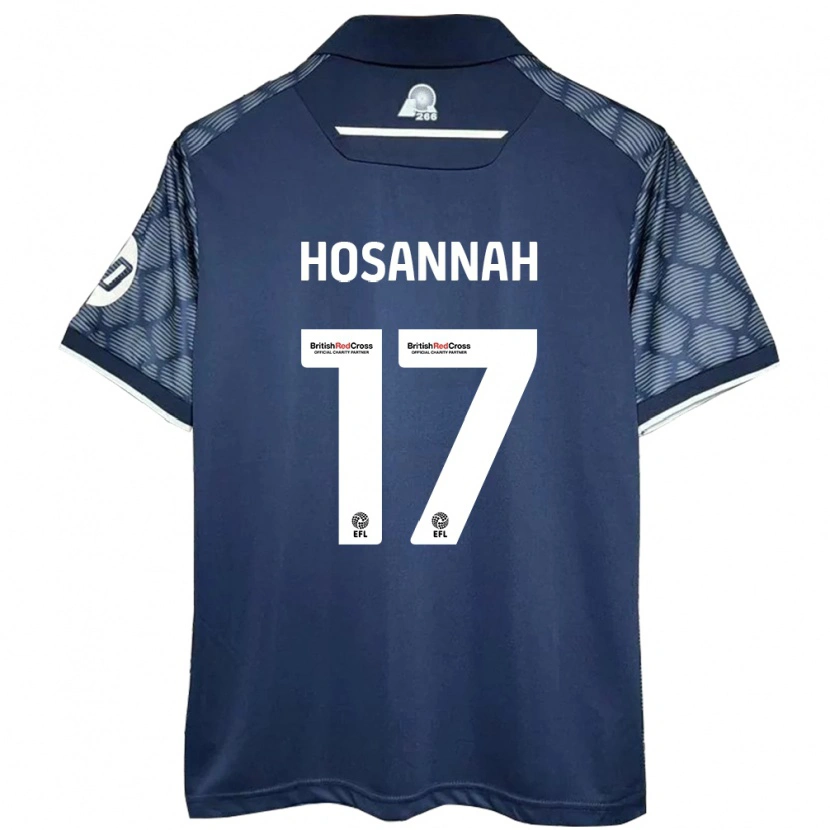Danxen Kvinder Bryce Hosannah #17 Sort Udebane Spillertrøjer 2024/25 Trøje T-Shirt