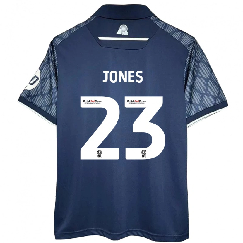 Danxen Kvinder Ruby Jones #23 Sort Udebane Spillertrøjer 2024/25 Trøje T-Shirt