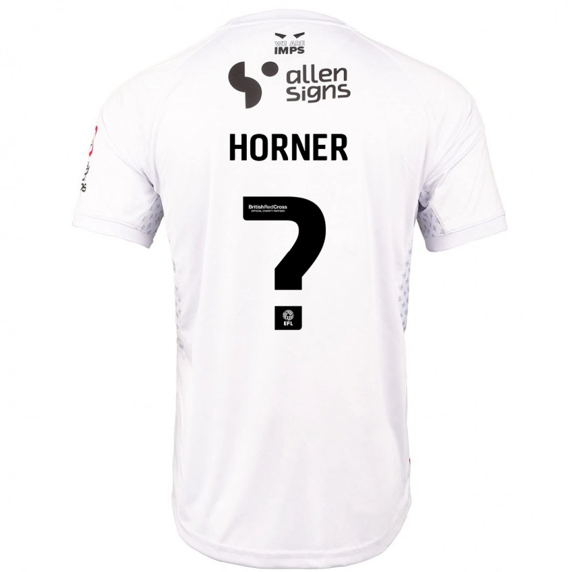 Danxen Kvinder Faith Horner #0 Rød Hvid Udebane Spillertrøjer 2024/25 Trøje T-Shirt