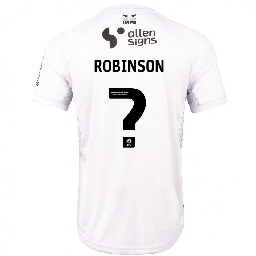 Danxen Kvinder Chantelle Robinson #0 Rød Hvid Udebane Spillertrøjer 2024/25 Trøje T-Shirt