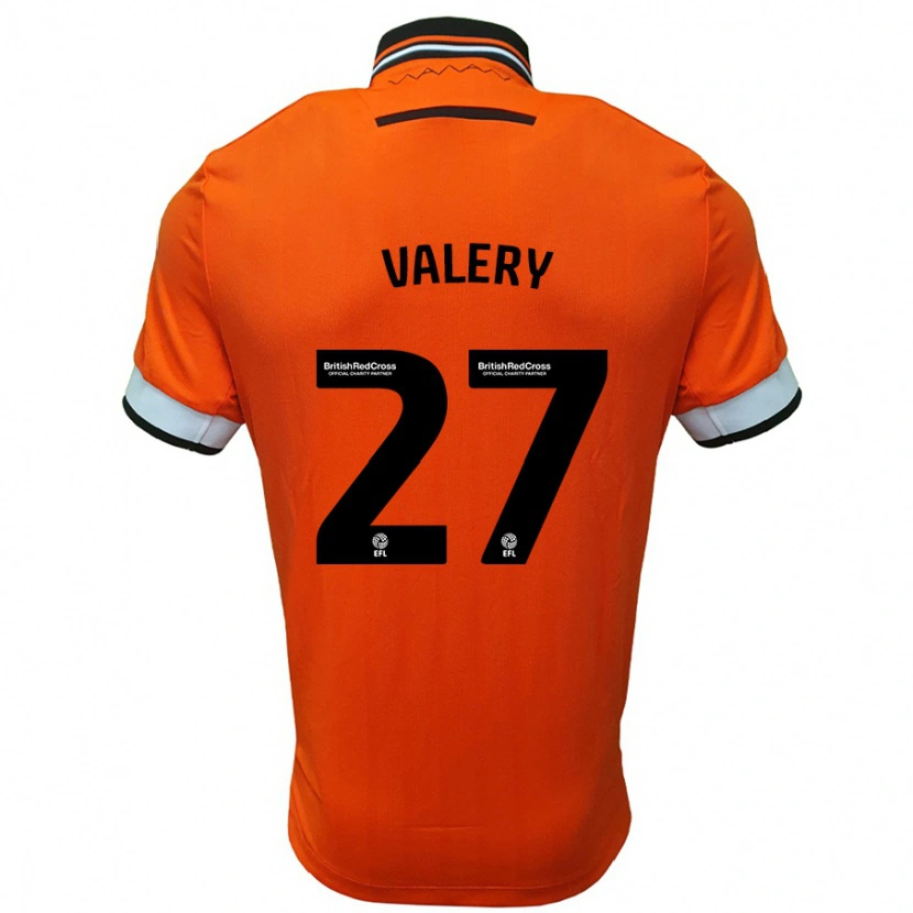 Danxen Kvinder Yan Valery #27 Orange Hvid Udebane Spillertrøjer 2024/25 Trøje T-Shirt