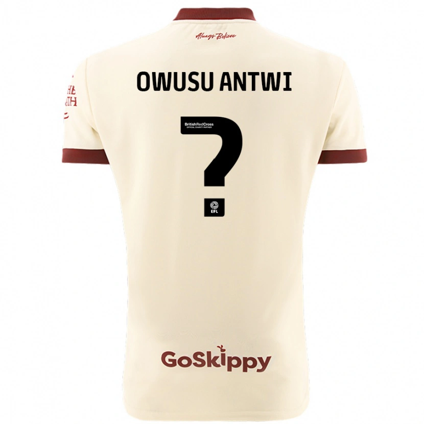 Danxen Kvinder Filbert Owusu-Antwi #0 Creme Hvid Udebane Spillertrøjer 2024/25 Trøje T-Shirt