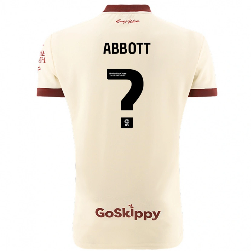 Danxen Kvinder Isaac Abbott #0 Creme Hvid Udebane Spillertrøjer 2024/25 Trøje T-Shirt