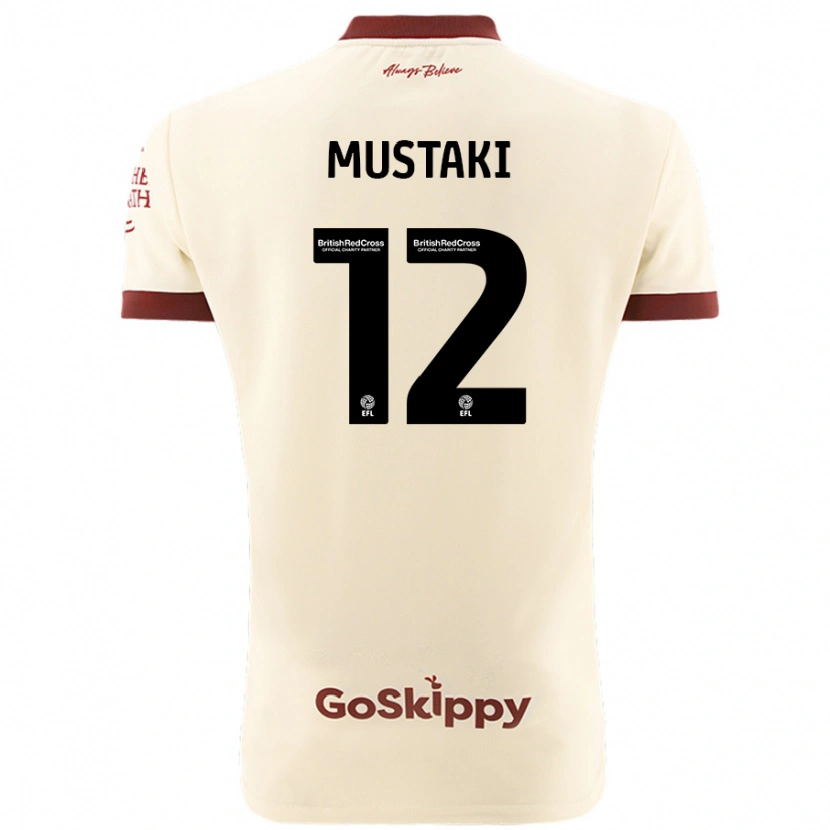 Danxen Kvinder Chloe Mustaki #12 Creme Hvid Udebane Spillertrøjer 2024/25 Trøje T-Shirt