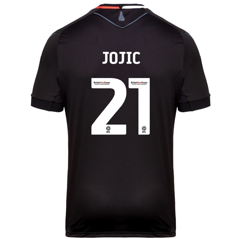 Danxen Kvinder Nikola Jojic #21 Sort Udebane Spillertrøjer 2024/25 Trøje T-Shirt