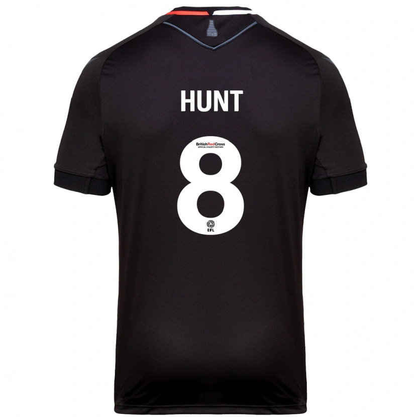 Danxen Kvinder Abby Hunt #8 Sort Udebane Spillertrøjer 2024/25 Trøje T-Shirt