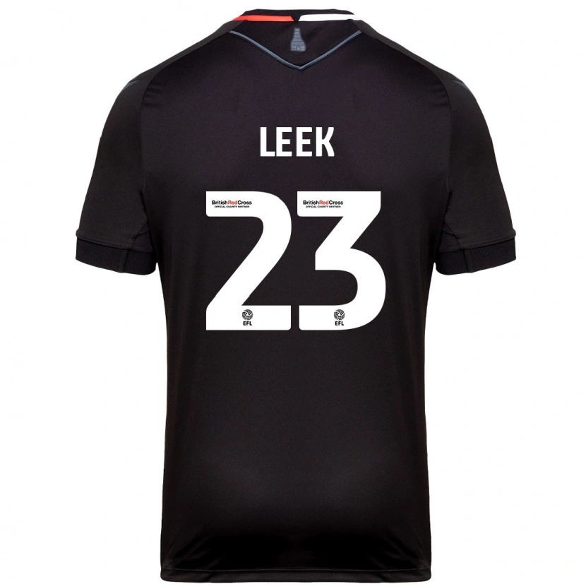 Danxen Kvinder Ellie Leek #23 Sort Udebane Spillertrøjer 2024/25 Trøje T-Shirt