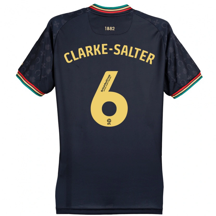 Danxen Kvinder Jake Clarke-Salter #6 Mørk Marineblå Udebane Spillertrøjer 2024/25 Trøje T-Shirt
