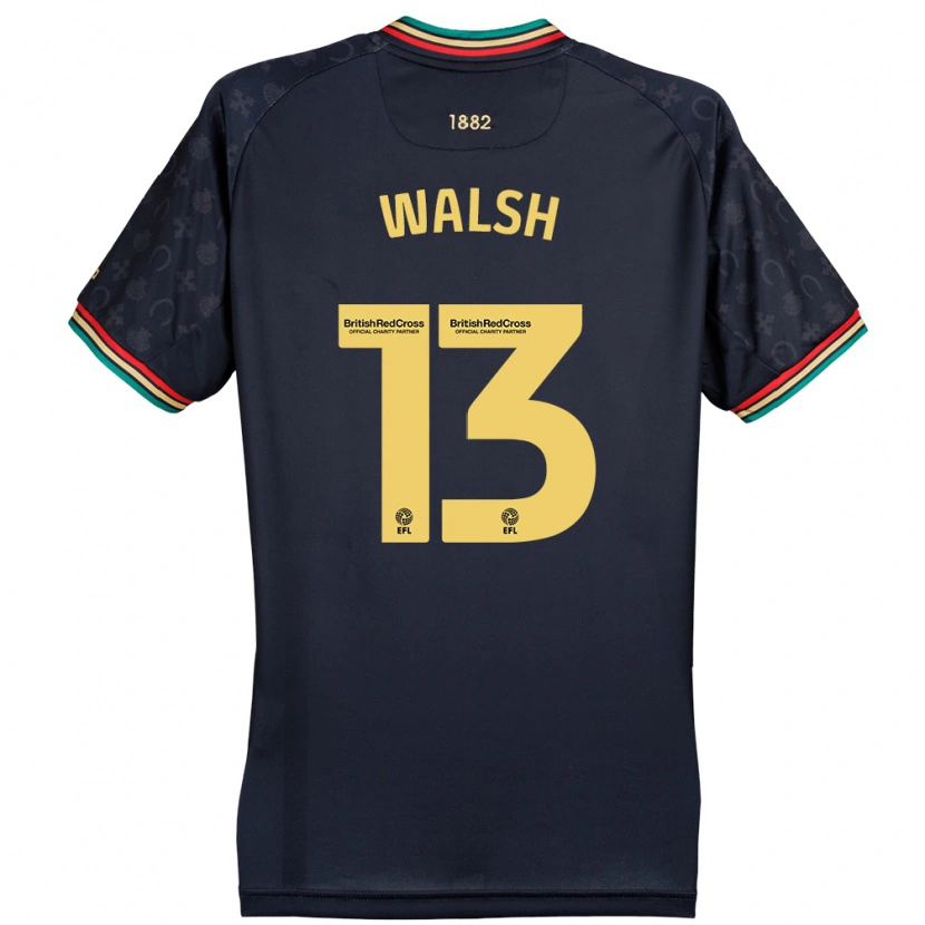 Danxen Kvinder Joe Walsh #13 Mørk Marineblå Udebane Spillertrøjer 2024/25 Trøje T-Shirt