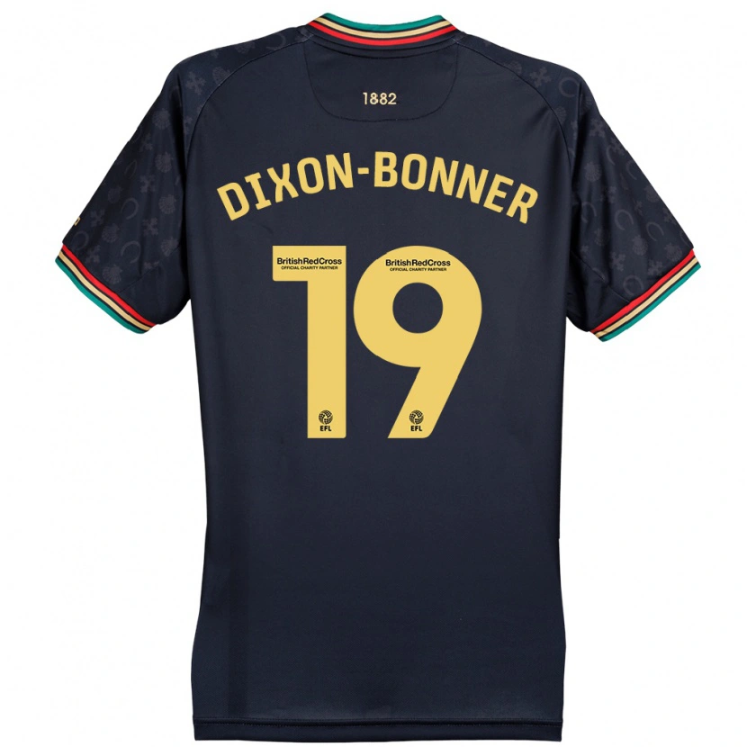 Danxen Kvinder Elijah Dixon-Bonner #19 Mørk Marineblå Udebane Spillertrøjer 2024/25 Trøje T-Shirt