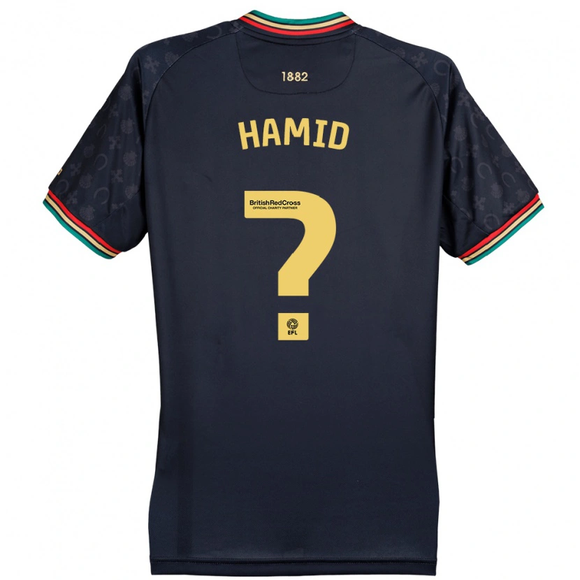 Danxen Kvinder Hassan Hamid #0 Mørk Marineblå Udebane Spillertrøjer 2024/25 Trøje T-Shirt