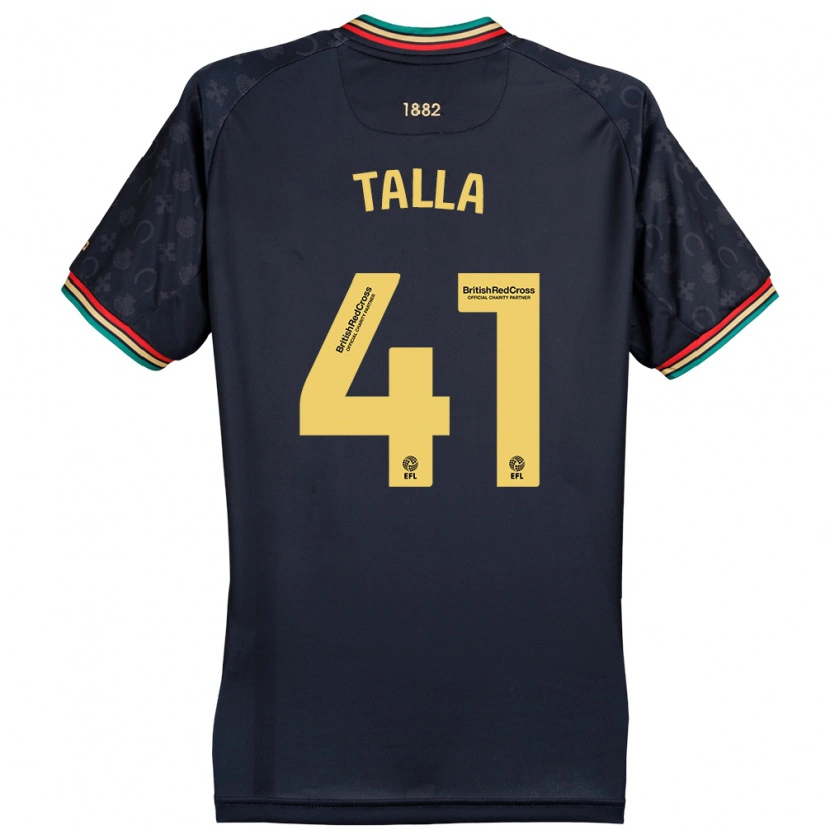 Danxen Kvinder Lorent Talla #41 Mørk Marineblå Udebane Spillertrøjer 2024/25 Trøje T-Shirt