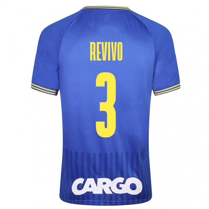 Danxen Kvinder Roy Revivo #3 Hvid Udebane Spillertrøjer 2024/25 Trøje T-Shirt