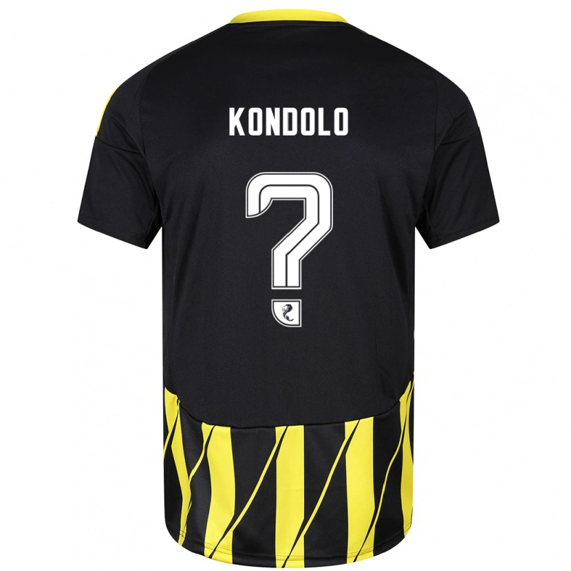 Danxen Kvinder Christovie Kondolo #0 Sort Gul Udebane Spillertrøjer 2024/25 Trøje T-Shirt