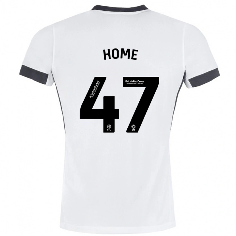 Danxen Kvinder Josh Home #47 Hvid Sort Udebane Spillertrøjer 2024/25 Trøje T-Shirt