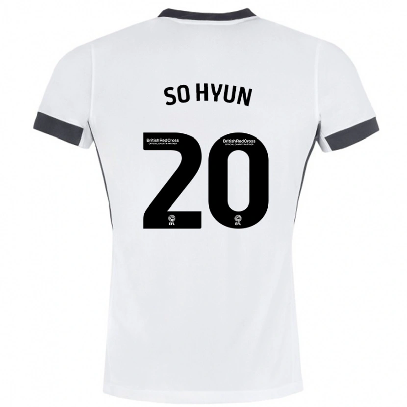 Danxen Kvinder Cho So-Hyun #20 Hvid Sort Udebane Spillertrøjer 2024/25 Trøje T-Shirt