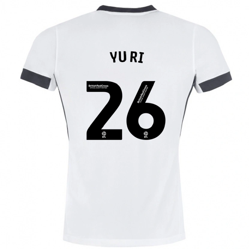 Danxen Kvinder Choe Yu-Ri #26 Hvid Sort Udebane Spillertrøjer 2024/25 Trøje T-Shirt