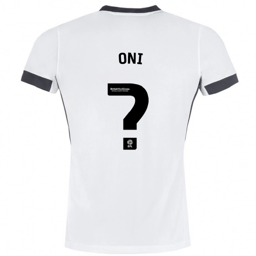 Danxen Kvinder Ifeoluwa Oni #0 Hvid Sort Udebane Spillertrøjer 2024/25 Trøje T-Shirt
