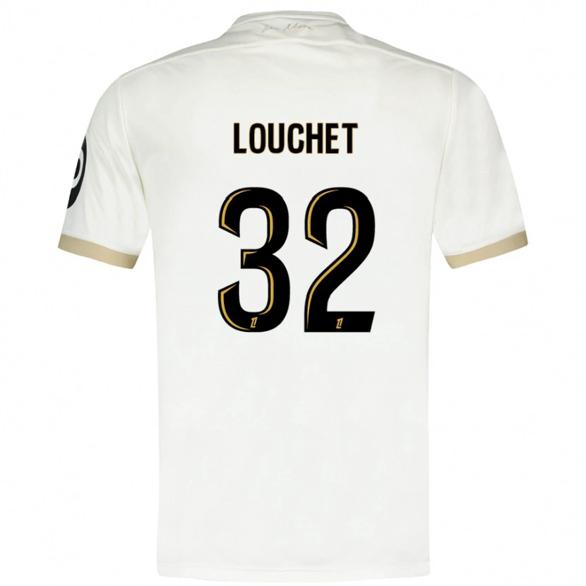 Danxen Kvinder Tom Louchet #32 Hvidguld Udebane Spillertrøjer 2024/25 Trøje T-Shirt