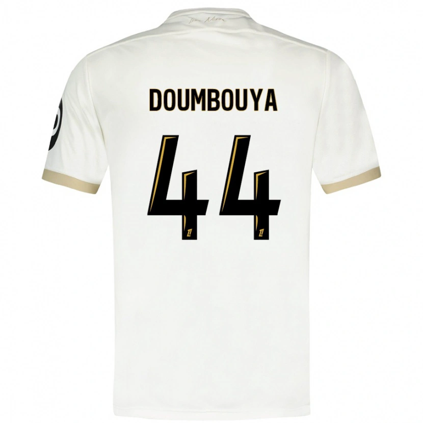 Danxen Kvinder Amidou Doumbouya #44 Hvidguld Udebane Spillertrøjer 2024/25 Trøje T-Shirt