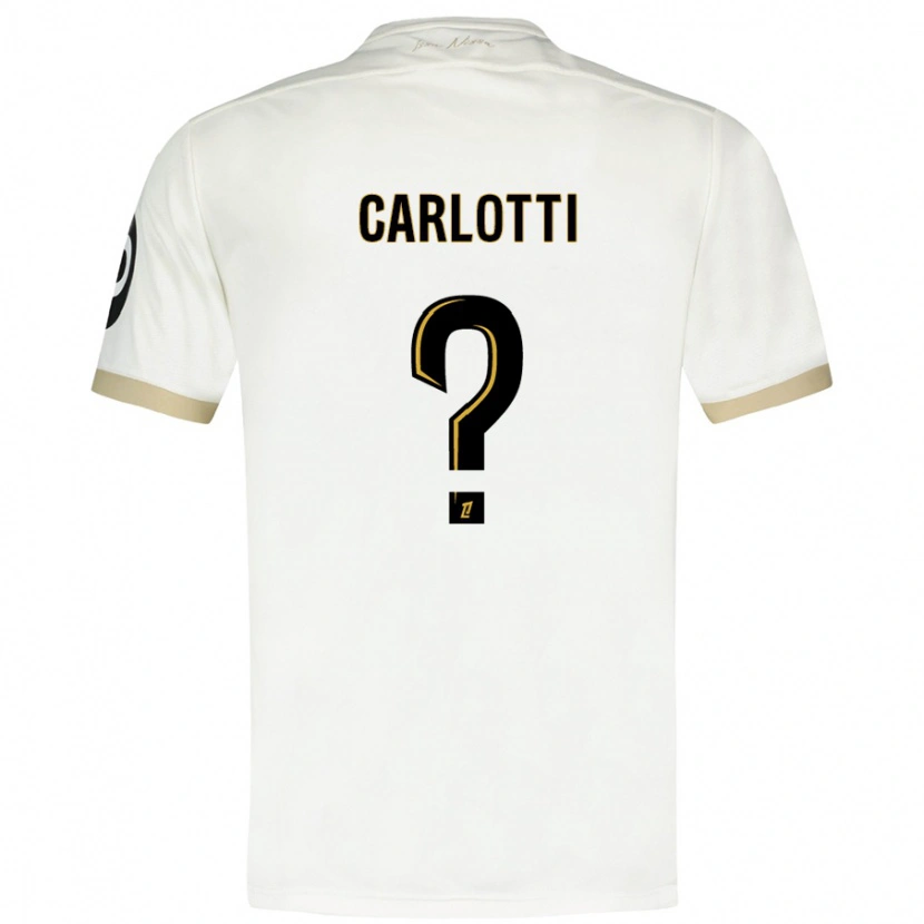 Danxen Kvinder Mathis Carlotti #0 Hvidguld Udebane Spillertrøjer 2024/25 Trøje T-Shirt