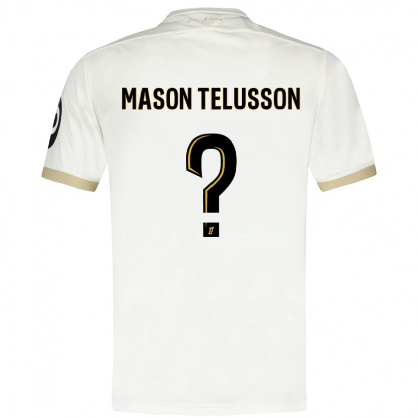 Danxen Kvinder Jah Mason Telusson #0 Hvidguld Udebane Spillertrøjer 2024/25 Trøje T-Shirt