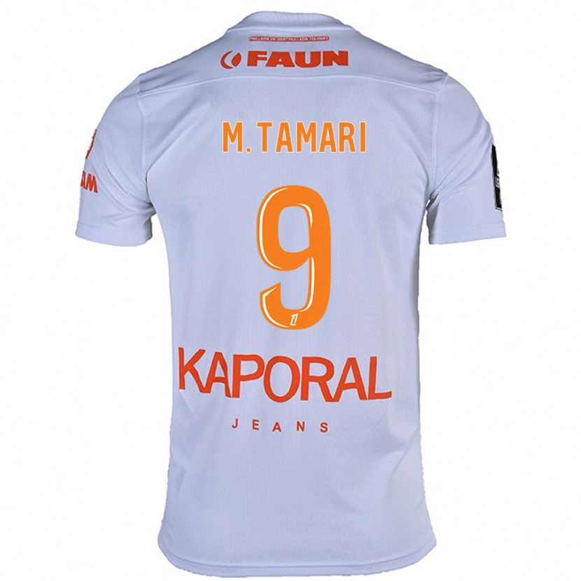 Danxen Kvinder Mousa Tamari #9 Hvid Udebane Spillertrøjer 2024/25 Trøje T-Shirt