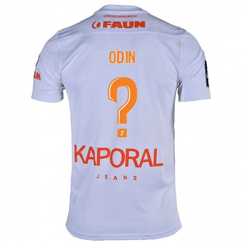 Danxen Kvinder Thomas Odin #0 Hvid Udebane Spillertrøjer 2024/25 Trøje T-Shirt