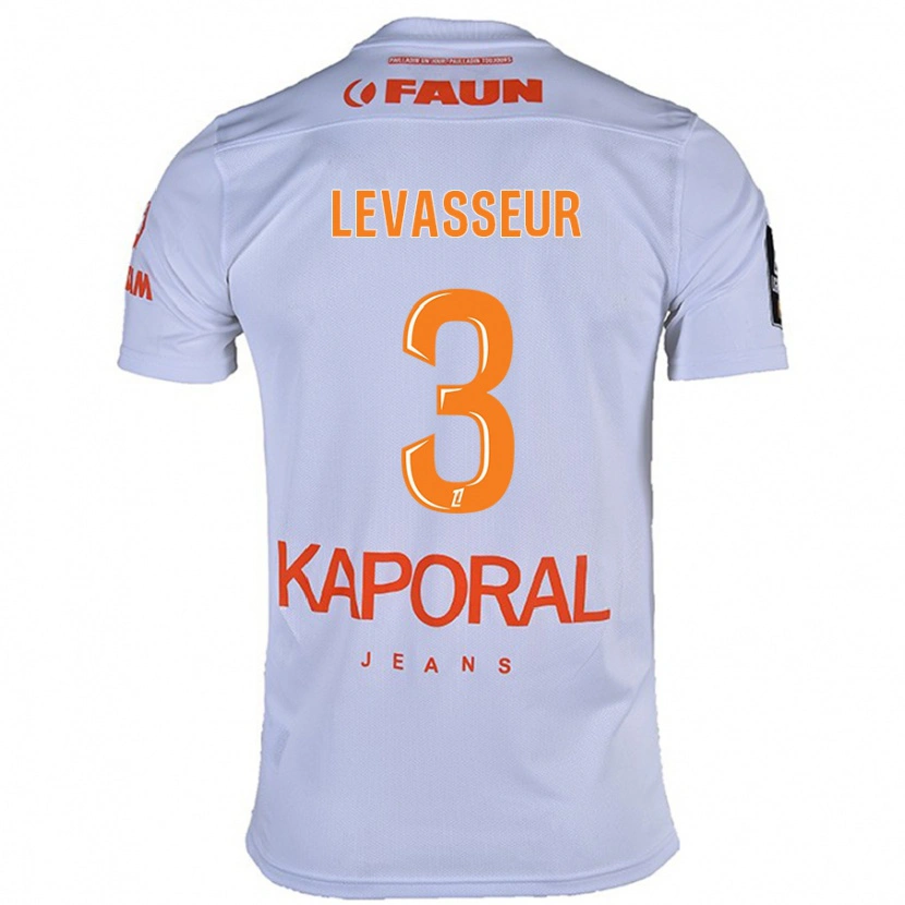 Danxen Kvinder Marie Levasseur #3 Hvid Udebane Spillertrøjer 2024/25 Trøje T-Shirt