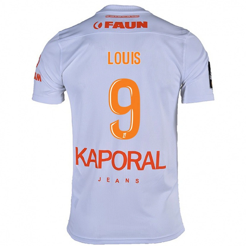 Danxen Kvinder Kethna Louis #9 Hvid Udebane Spillertrøjer 2024/25 Trøje T-Shirt