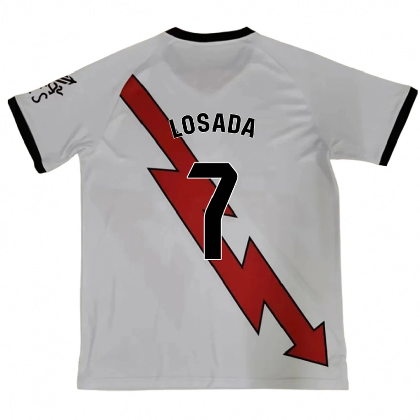 Danxen Kvinder Juan Losada #7 Rød Udebane Spillertrøjer 2024/25 Trøje T-Shirt