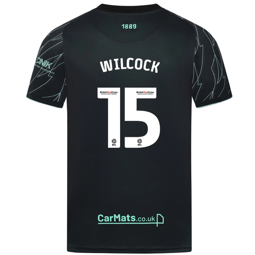 Danxen Kvinder Tamara Wilcock #15 Sort Grøn Udebane Spillertrøjer 2024/25 Trøje T-Shirt