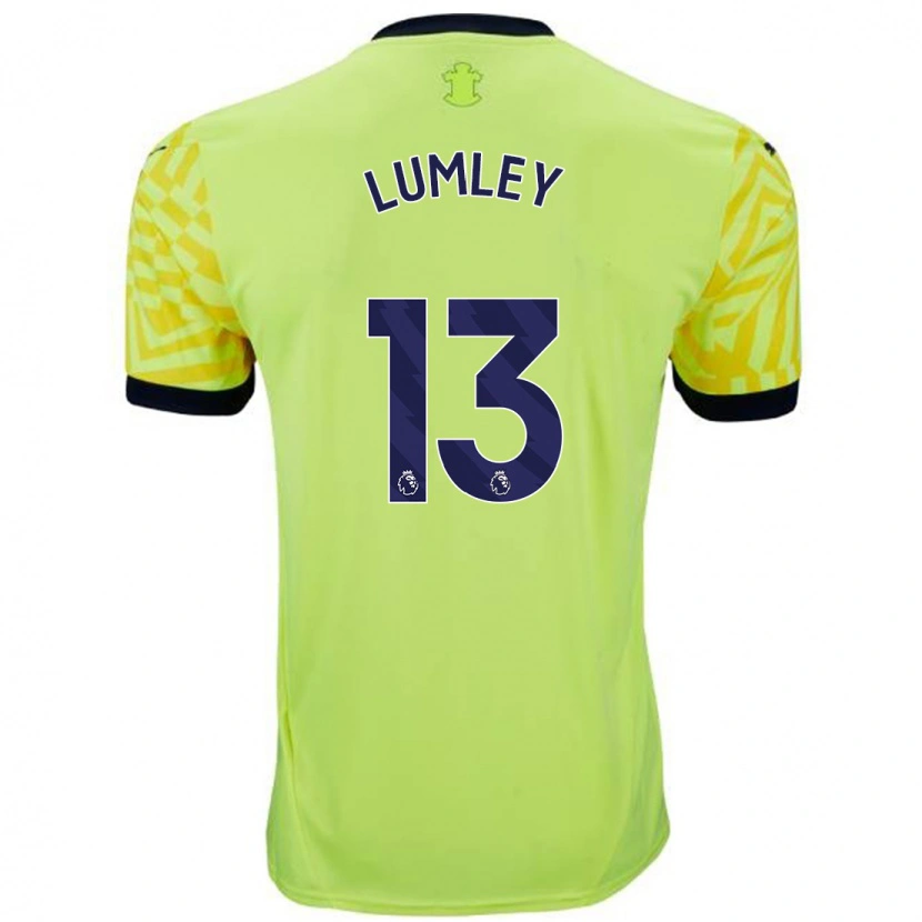 Danxen Kvinder Joe Lumley #13 Gul Udebane Spillertrøjer 2024/25 Trøje T-Shirt
