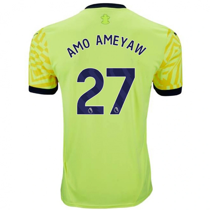 Danxen Kvinder Samuel Amo-Ameyaw #27 Gul Udebane Spillertrøjer 2024/25 Trøje T-Shirt