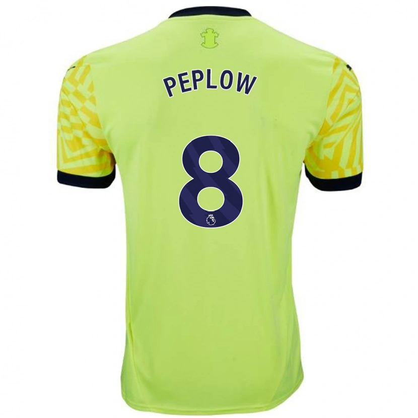 Danxen Kvinder Chloe Peplow #8 Gul Udebane Spillertrøjer 2024/25 Trøje T-Shirt