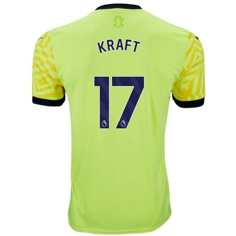 Danxen Kvinder Emily Kraft #17 Gul Udebane Spillertrøjer 2024/25 Trøje T-Shirt