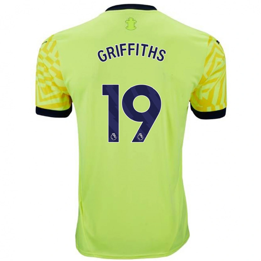Danxen Kvinder Alice Griffiths #19 Gul Udebane Spillertrøjer 2024/25 Trøje T-Shirt