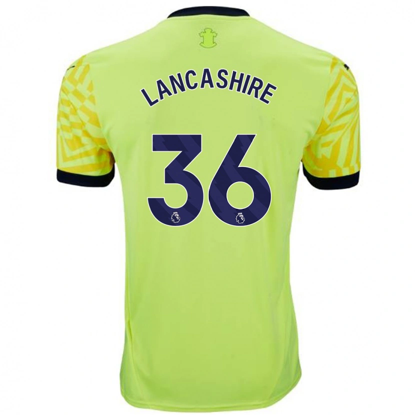 Danxen Kvinder Olly Lancashire #36 Gul Udebane Spillertrøjer 2024/25 Trøje T-Shirt
