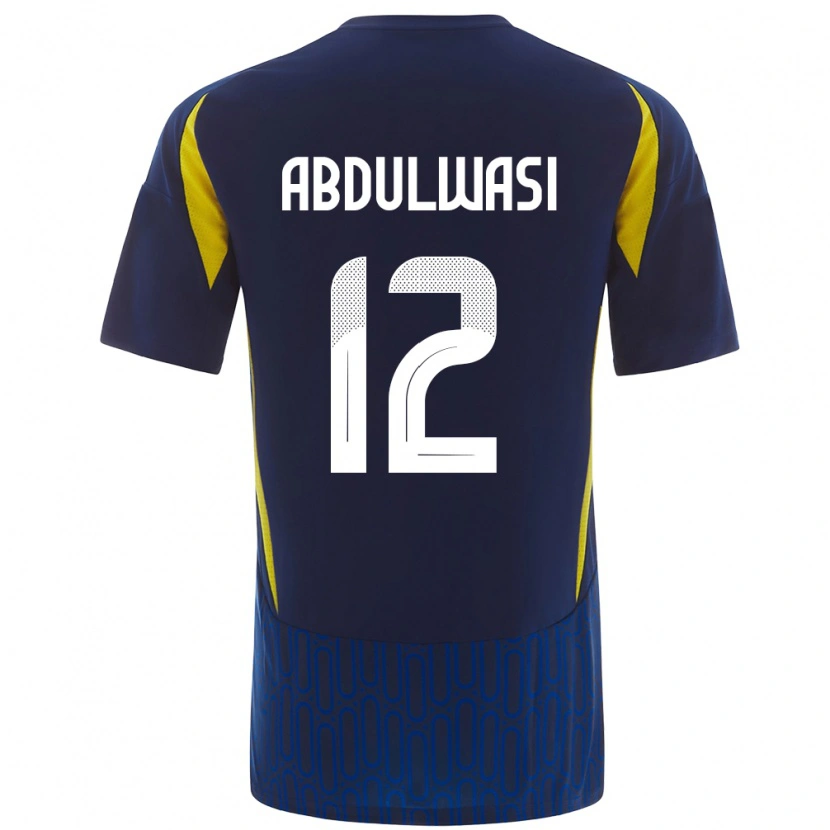 Danxen Kvinder Dalal Abdulwasi #12 Blå Gul Udebane Spillertrøjer 2024/25 Trøje T-Shirt