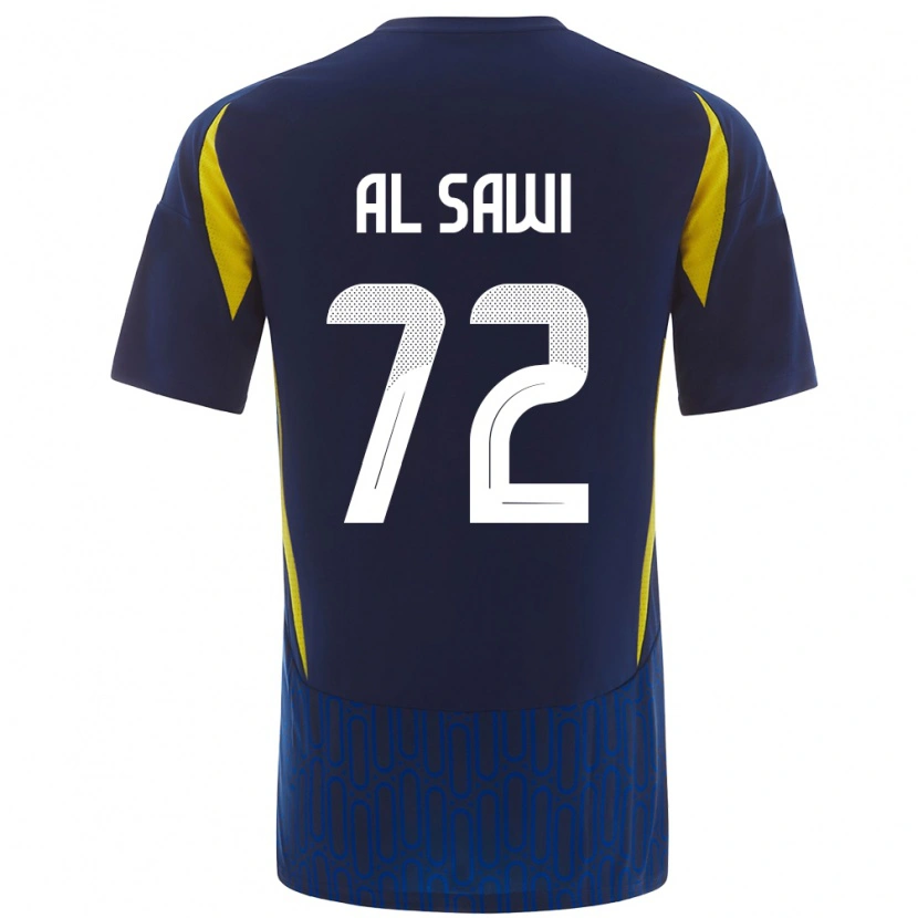 Danxen Kvinder Etaf Al-Sawi #72 Blå Gul Udebane Spillertrøjer 2024/25 Trøje T-Shirt