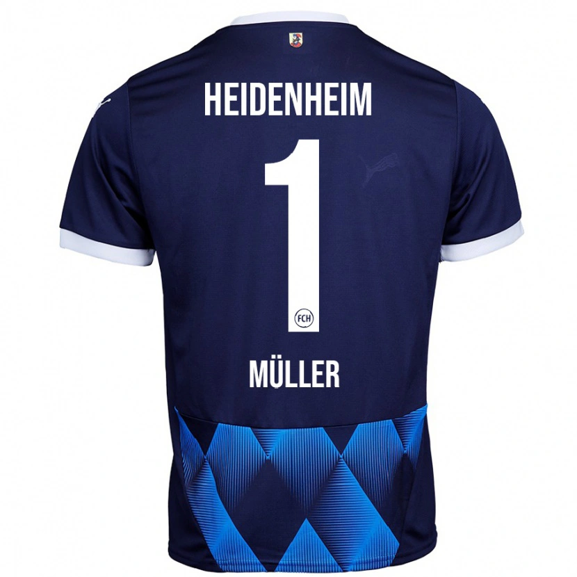 Danxen Kvinder Kevin Müller #1 Mørk Marineblå Udebane Spillertrøjer 2024/25 Trøje T-Shirt