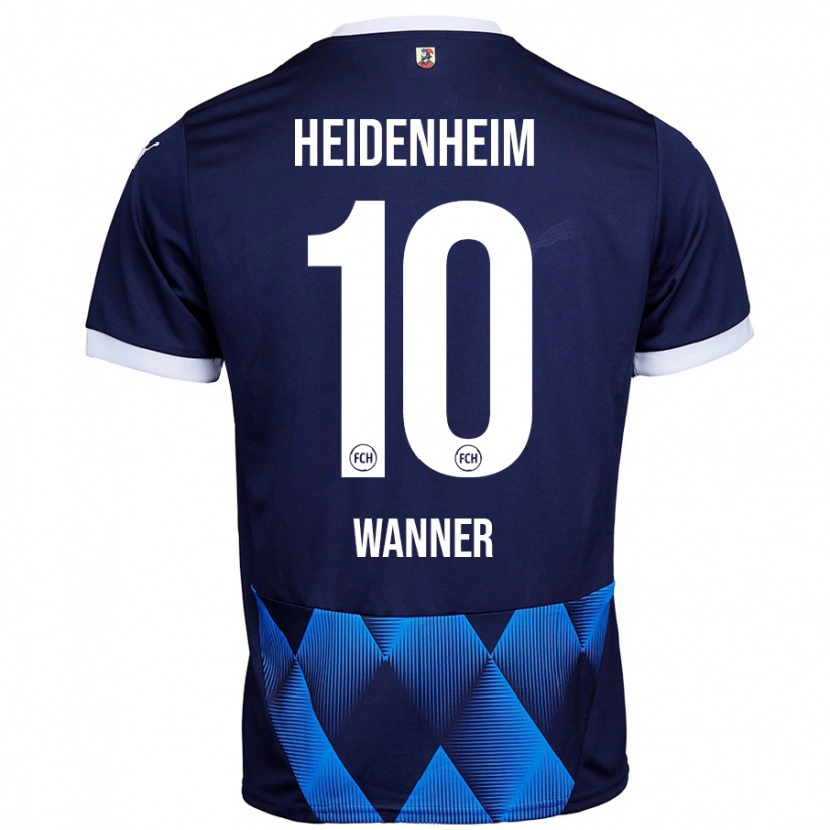 Danxen Kvinder Paul Wanner #10 Mørk Marineblå Udebane Spillertrøjer 2024/25 Trøje T-Shirt