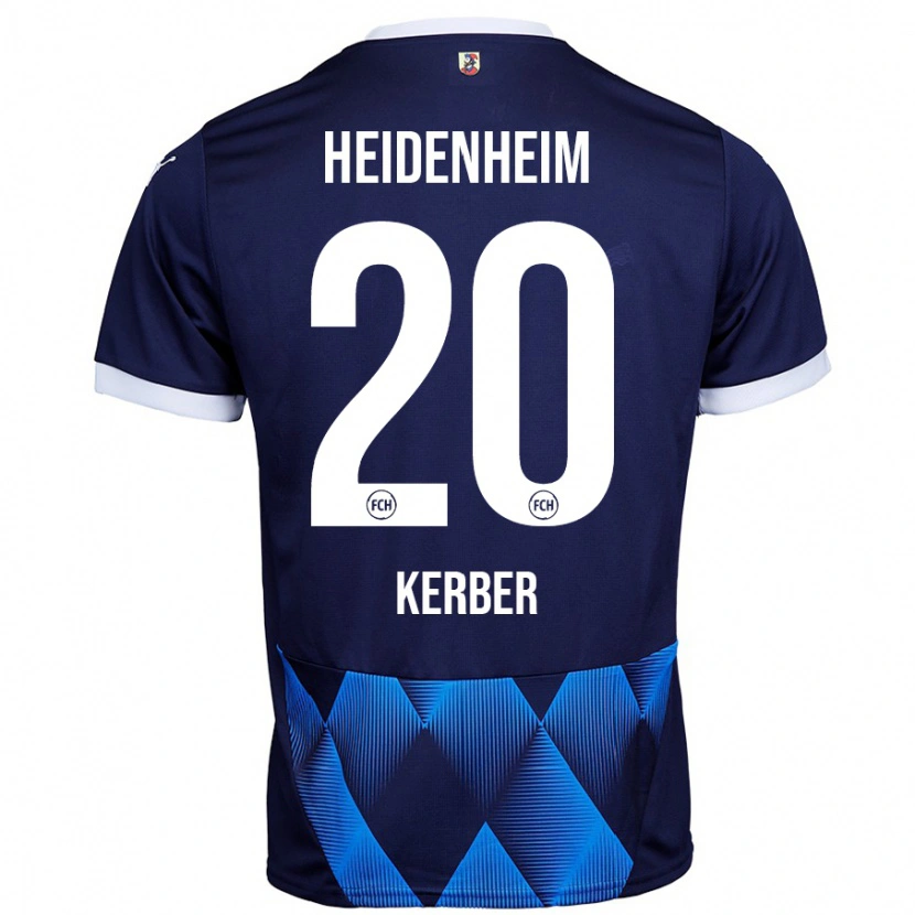 Danxen Kvinder Luca Kerber #20 Mørk Marineblå Udebane Spillertrøjer 2024/25 Trøje T-Shirt