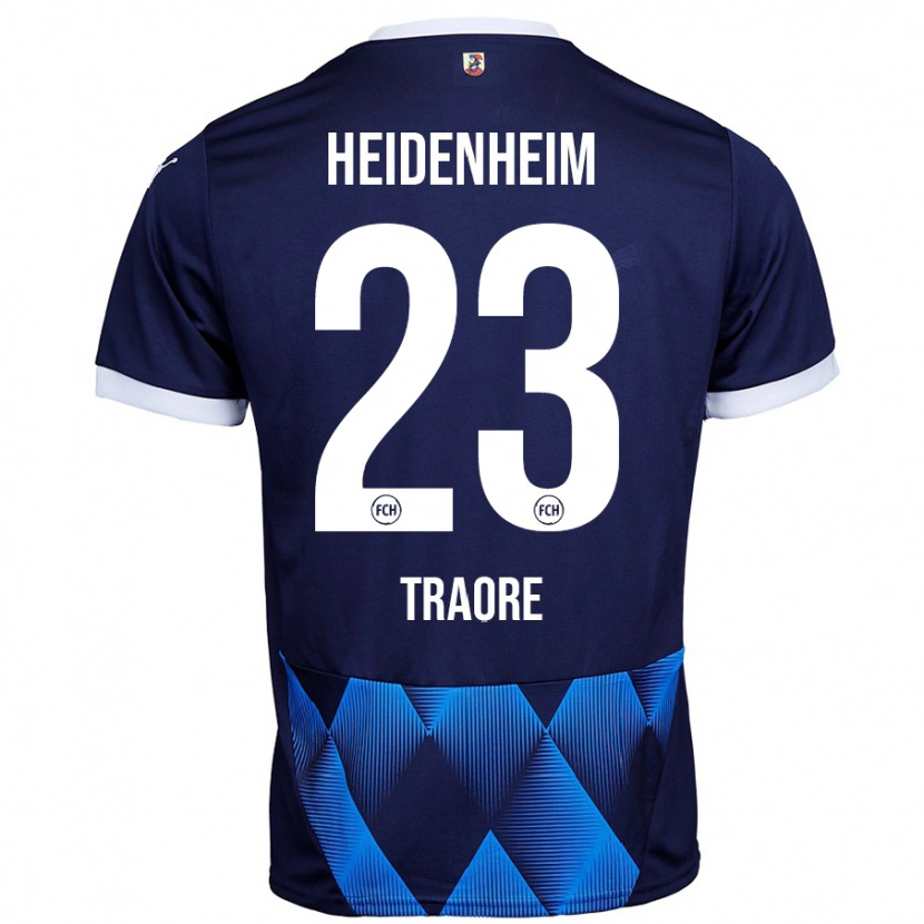 Danxen Kvinder Omar Traoré #23 Mørk Marineblå Udebane Spillertrøjer 2024/25 Trøje T-Shirt