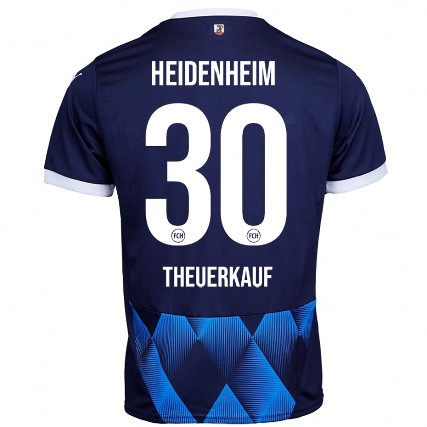 Danxen Kvinder Norman Theuerkauf #30 Mørk Marineblå Udebane Spillertrøjer 2024/25 Trøje T-Shirt