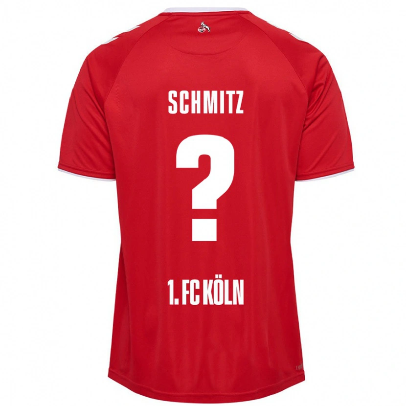 Danxen Kvinder Timo Schmitz #0 Rød Hvid Udebane Spillertrøjer 2024/25 Trøje T-Shirt