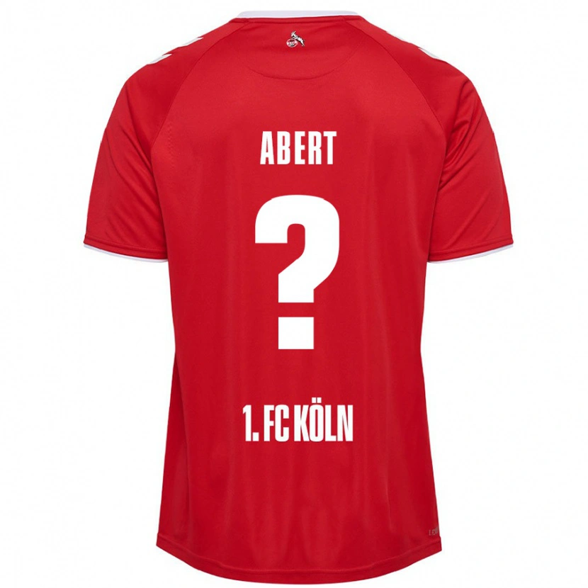 Danxen Kvinder Niklas Abert #0 Rød Hvid Udebane Spillertrøjer 2024/25 Trøje T-Shirt