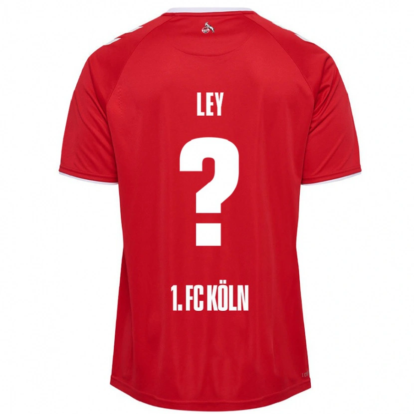 Danxen Kvinder Benjamin Ley #0 Rød Hvid Udebane Spillertrøjer 2024/25 Trøje T-Shirt