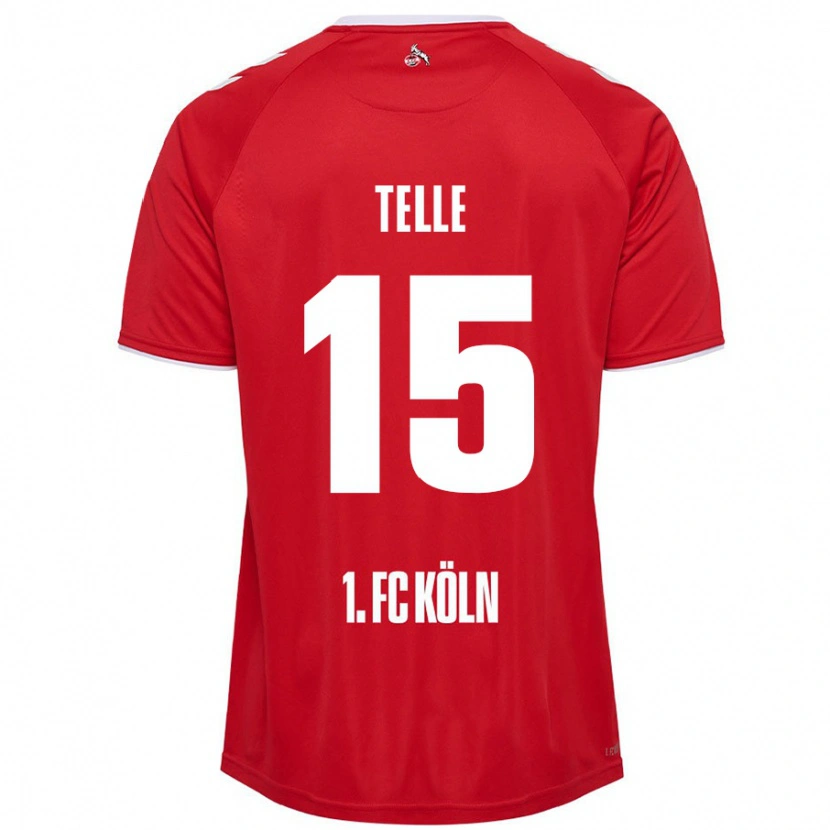 Danxen Kvinder Neo Telle #15 Rød Hvid Udebane Spillertrøjer 2024/25 Trøje T-Shirt